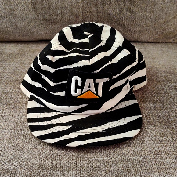 Other - CAT Zebra Striped Hat